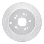 63159048R - : DFC Brake Rotor - Drilled and Slotted - Silver for DYNAMIC FRICTION Image