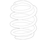 2123214304 - : Helical Spring for Mercedes-Benz Image