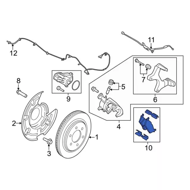 NL3Z2200C - : Brake Pads for Ford: F-150 Lightning Image