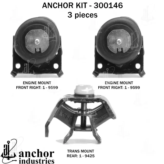 300146 - Engines &amp; Components: Anchor Engine Mount Kit for Anchor Image