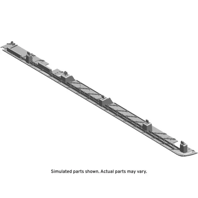 Medium Dark Pewter II Passenger Side Rear Window Upper Garnish Molding - GM (25918590)