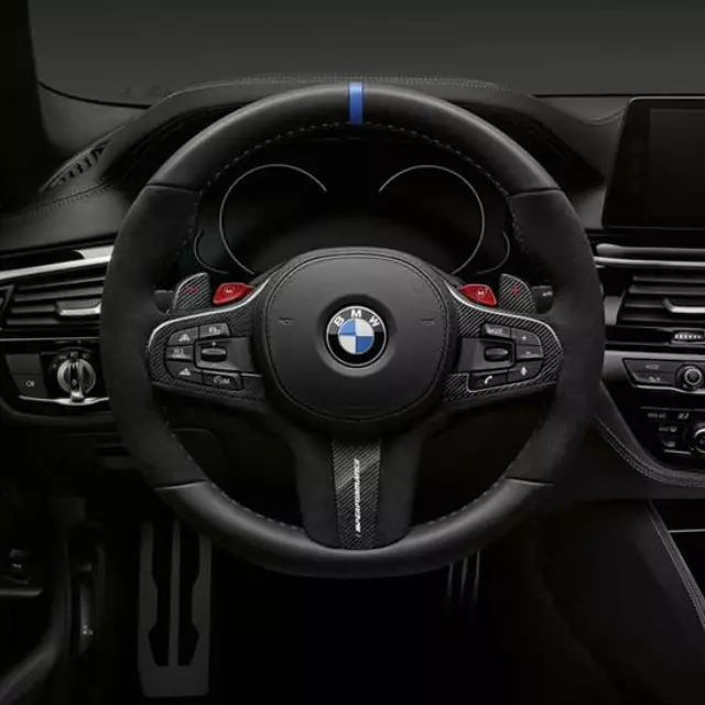 BMW OEM M PERFORMANCE STEERING WHEEL - BLUE STRIPE - BMW (32-30-2-455-277)
