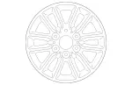 90740152007X45 - : 2019-2022 Mercedes-Benz Sprinter 6 Twin Spoke Disk Alloy Wheel for Mercedes-Benz: Sprinter 1500, Sprinter 2500, Sprinter 3500, Sprinter 3500XD, Sprinter 4500 Image