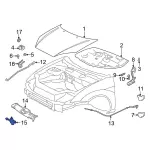 YS4Z16700EB - Body: Latch for Ford: Focus Image