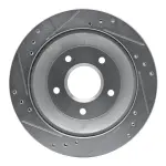 63152006R - : DFC Brake Rotor - Drilled and Slotted - Silver for DYNAMIC FRICTION Image