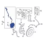 HUB625 - Suspension: Front Hub &amp; Bearing for Ford Image image