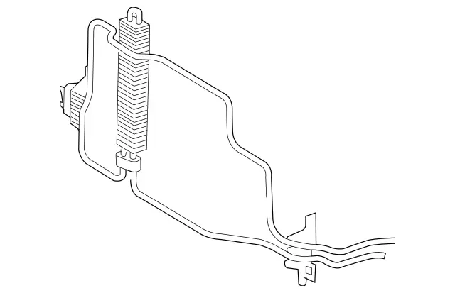 2114662324 - Steering: Cooling Pipe for Mercedes-Benz: CLS500, CLS550, E320, E500 Image image