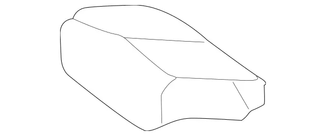 1669200450 - Rear Seat: Padding, Rr Seat Cushion for Mercedes-Benz Image