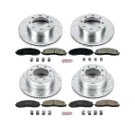 K6405 - : Z23 Daily Driver Carbon-Fiber Ceramic Brake Pad and Drilled &amp; Slotted Rotor Kit for PowerStop Image