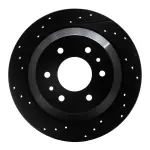 63348045L - : DFC Brake Rotor - Drilled and Slotted - Black for DYNAMIC FRICTION Image