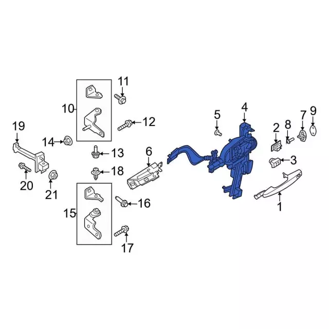 Latch Assembly - Ford (PJ6Z-78264A27-C)