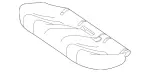 25792078021D08 - Body: Cushion Cover for Mercedes-Benz Image