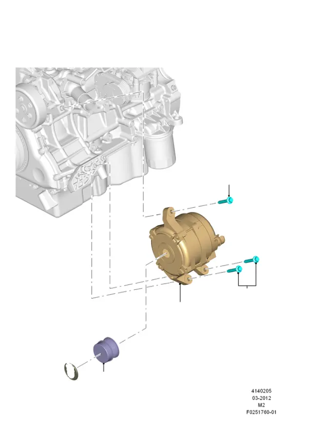 CV6Z10344A - Electrical: Pulley for Ford Image