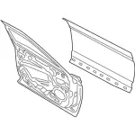 GD9Z5420125C - Body: Door Shell for Lincoln: Continental Image