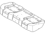 AG1Z54600A88A - Body: Seat Cushion Pad for Ford: Taurus Image