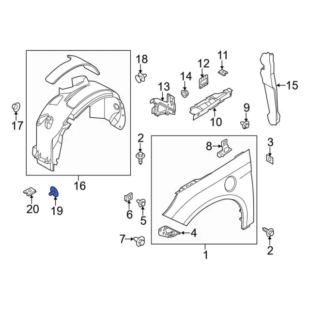 Floor Pan Splash Shield Screw - Ford (W700501S450B)
