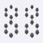 M1012KBR - : M12 X 1.5 Black Lug Nut Vehicle Kit of 24 for Ford Performance Parts Image
