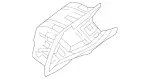 21368051019051 - Body: Ashtray Housing for Mercedes-Benz Image