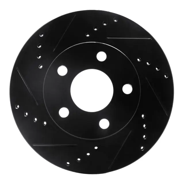 63352011L - Brakes &amp; Brake Parts: DFC Brake Rotor - Drilled and Slotted - Black for DYNAMIC FRICTION Image