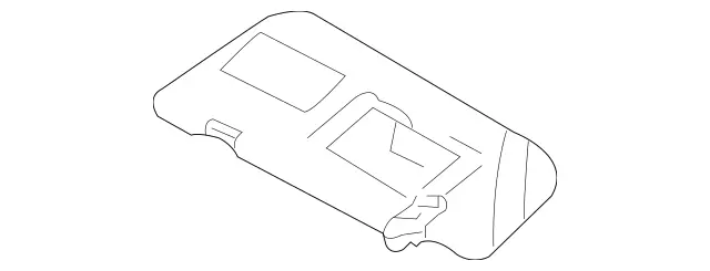 16481024107F59 - Body: Sun-visor for Mercedes-Benz Image