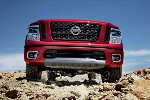 999T4W7200 - Exterior: 2019-2021 Nissan TITAN - Skid Plate Kit - Front, Silver for Nissan: TITAN Image