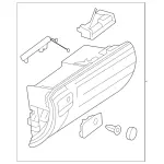 25168006919D84 - : Glove Box for Mercedes-Benz Image
