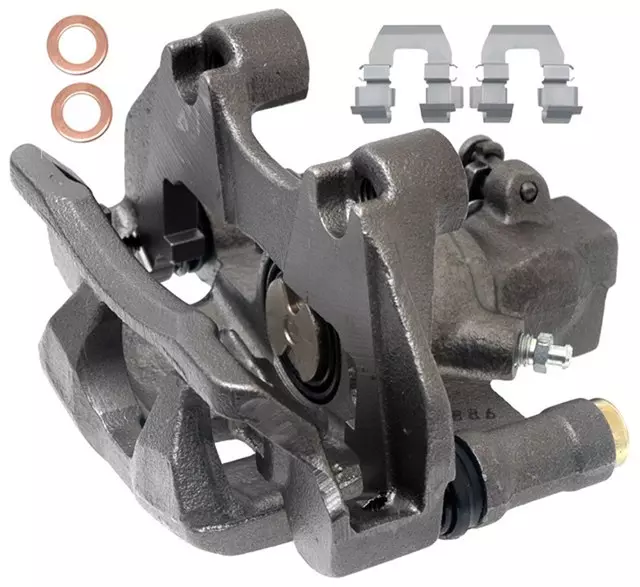 19141418 - : Rear Passenger Side Disc Brake Caliper Assembly (Friction Ready Non-Coated), Remanufactured for GM Image