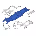 LC3Z5F040B - Body: Rear Frame for Ford: F-250 Super Duty, F-350 Super Duty, F-450 Super Duty Image