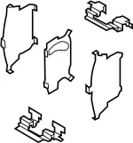 D408MEG50J - : Hardware Kit-Rear Disc Brake Pad for Infiniti Image