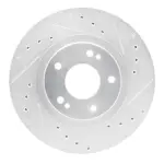 63172014R - : DFC Brake Rotor - Drilled and Slotted - Silver for DYNAMIC FRICTION Image