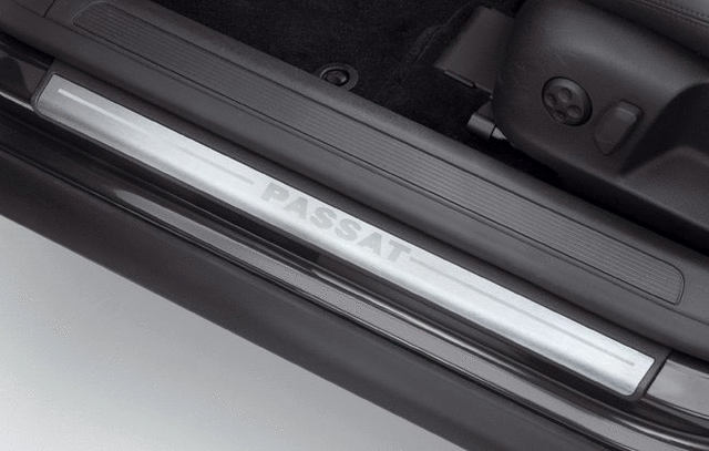 3C0071303 - Exterior: Brushed Metal Door Sill With Passat Logo for Volkswagen: Passat Image