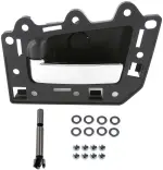 82160 - : Interior Door Handle Chrome Lever, Black Housing for Dorman Image