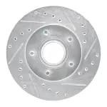 63154111R - : DFC Brake Rotor - Drilled and Slotted - Silver for DYNAMIC FRICTION Image