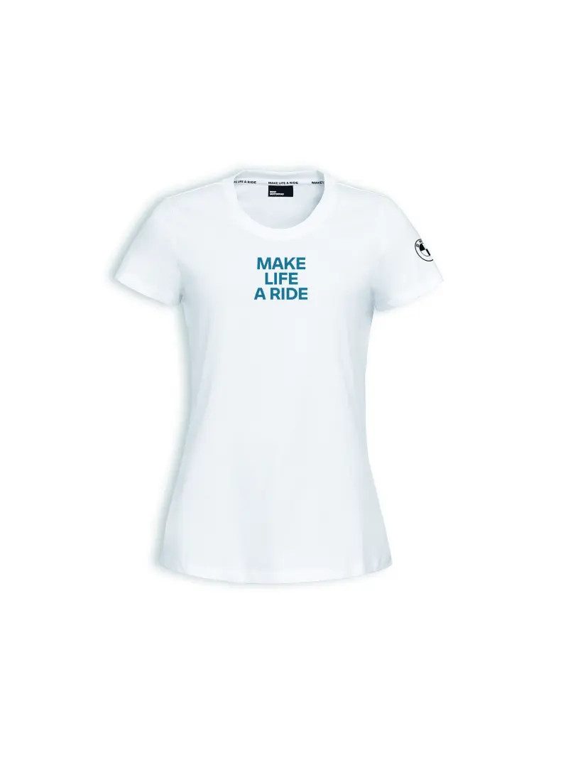 WOMENSTSHIRTMAKELIFEARIDEWHITE2025 - : Womens Make Life a Ride T-shirt - White for BMW-Motorrad Image