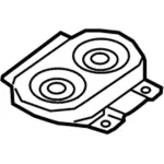 GD9Z18808K - Body: Inst Panel Speaker for Lincoln: Continental Image