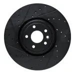 63320032L - : DFC Brake Rotor - Drilled and Slotted - Black for DYNAMIC FRICTION Image