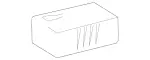 2158000335 - Body: Vacuum Pump Cover for Mercedes-Benz Image