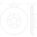 355123052 - : Disc Brake Rotor for Hella Pagid Image