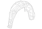 2176900330 - : Wheelhouse Liner for Mercedes-Benz Image