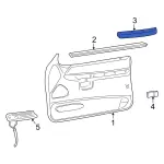 F5TZ7824100AAD - Body: Armrest Pad for Ford: Explorer Image