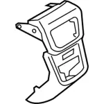 FA1Z58045E24AG - Body: Rear Panel Trim for Lincoln: MKX, Nautilus Image