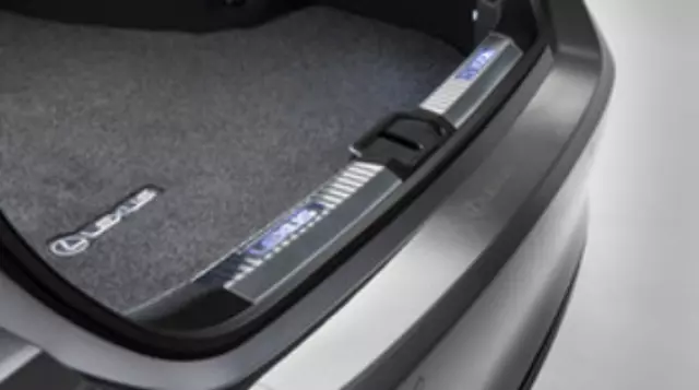 PT74733190 - : Rear Bumper Applique - Clear - Lexus Logo for Lexus: ES250, ES300h, ES350 Image