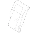 2129200416 - Body: Seat Back Pad for Mercedes-Benz Image