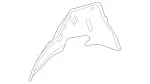 1676108402 - Substructure: Wheel Well for Mercedes-Benz: GLE350, GLE450, GLE450e, GLE53 AMG, GLE580, GLE63 AMG S, GLS450, GLS580, GLS63 AMG, Maybach GLS600 Image
