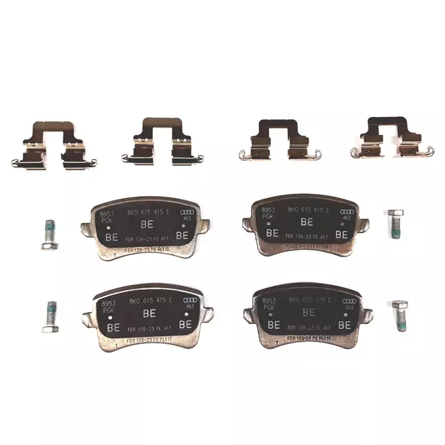 8K0698451A - Brakes: Brake Pads for Audi: A4, A4 Quattro, A5, A5 Quattro, allroad, Q5, S4, S5 Image