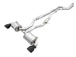 301533132 - : AWE Resonated Touring Edition for A90 Supra - 5" Diamond Black Tips for AWE Tuning Image