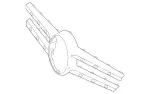 25388800239982 - Body: Grille Cover for Mercedes-Benz Image