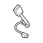 JL1Z7860044BJ - Electrical: Center Buckle for Ford Image