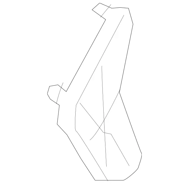 2137230900 - Driver Door: Holder for Mercedes-Benz: E300, E350, E43 AMG, E53 AMG, E63 AMG S Image image