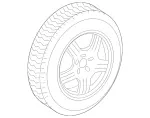 2054000100 - : Wheel Spare for Mercedes-Benz: C350e, C400, C450 AMG, C63 AMG Image